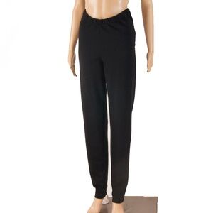 Vintage 90s Ischiko Black Slim Leg Trouser Wool Pants